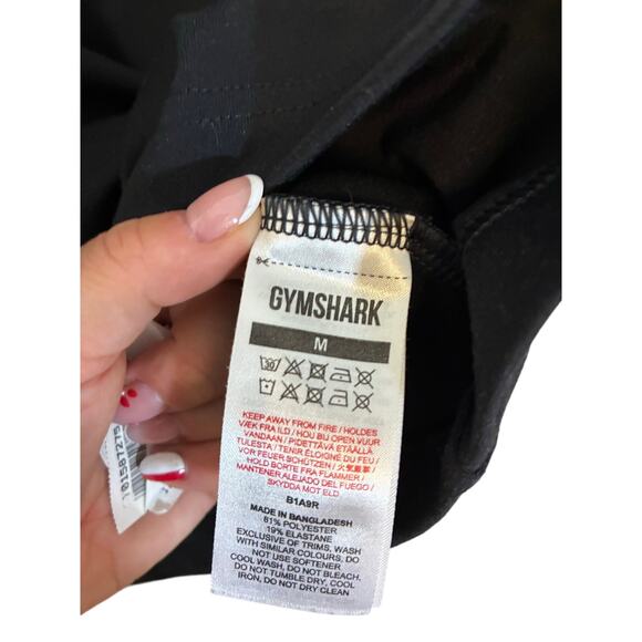 Gymshark TRAINING 1/4 ZIP Regular Fit Black Gym Athleisure Loungewear M Casual - Picture 5 of 6